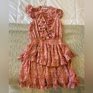 Buddy Love Astrid Ruffle Tiered Lady Mini Dress - Pink